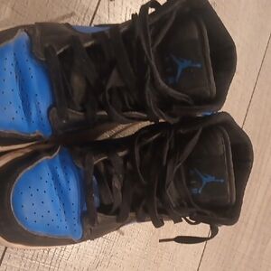 Jordan Kids Shoes Black and Blue